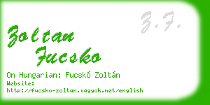 zoltan fucsko business card